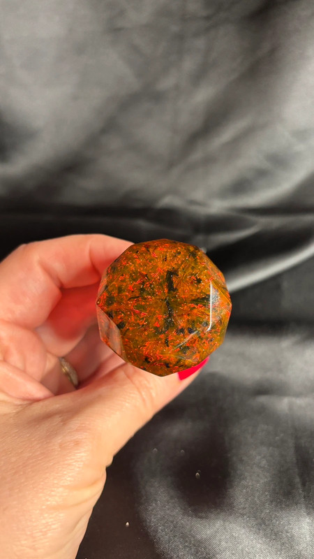 🧡 Bouchon de bouteille en résine époxy – Fait main