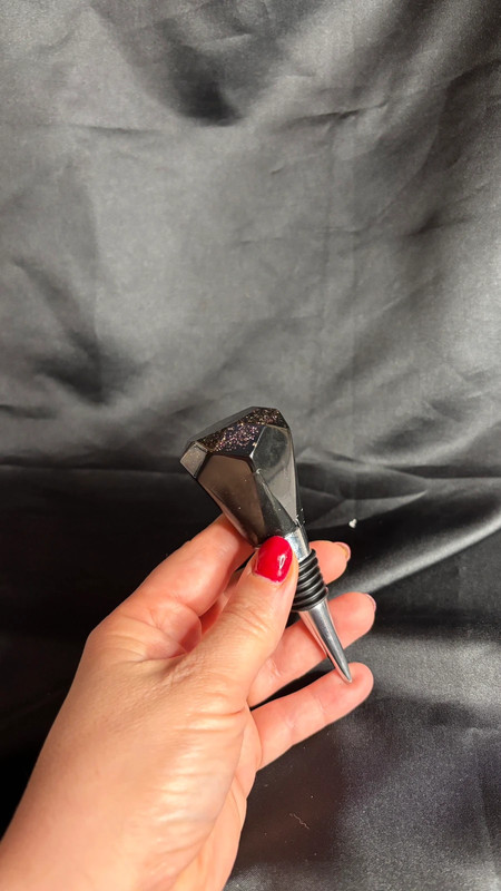 🧡 Bouchon de bouteille en résine époxy – Fait main