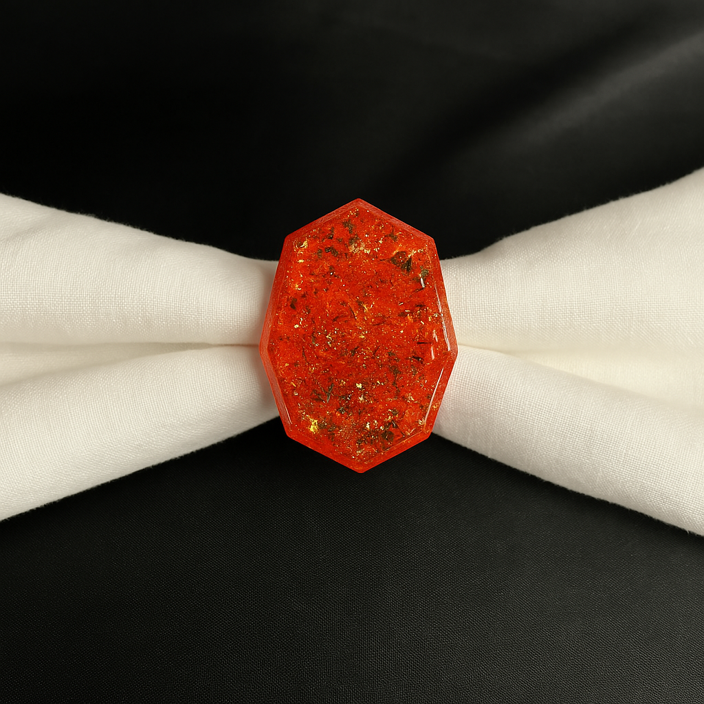 🟪 Rond de serviette en résine époxy – Fait main