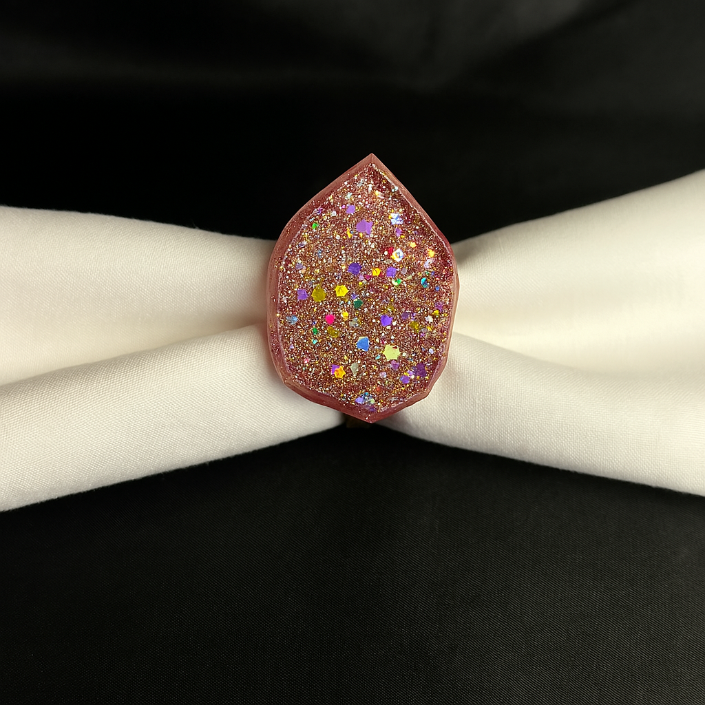 🟪 Rond de serviette en résine époxy – Fait main