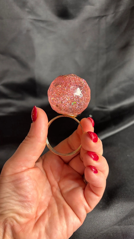 🟪 Rond de serviette en résine époxy – Fait main