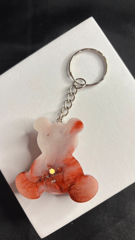 🧸 Ourson en Résine Époxy – Fait Main