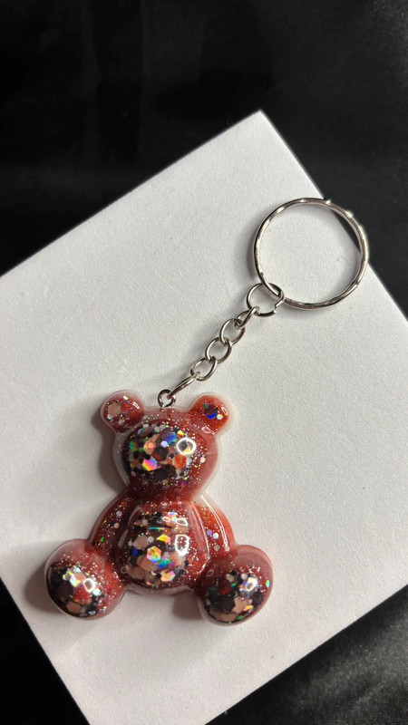 🧸 Ourson en Résine Époxy – Fait Main