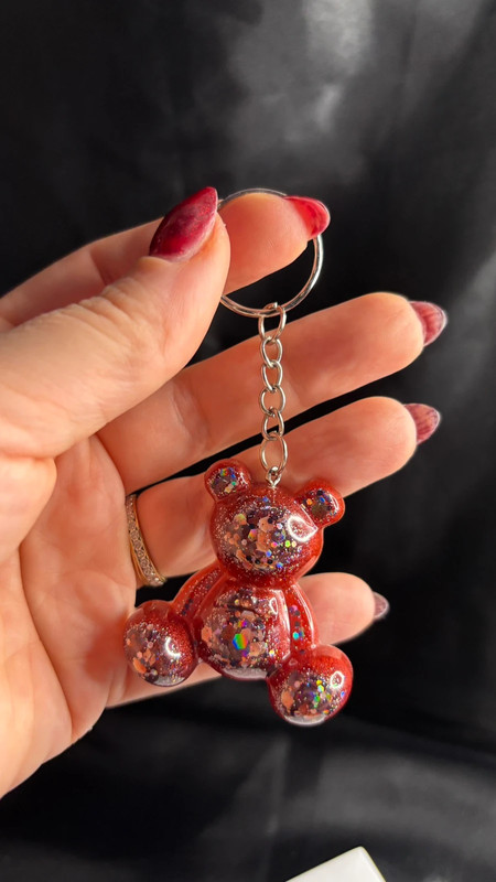 🧸 Ourson en Résine Époxy – Fait Main