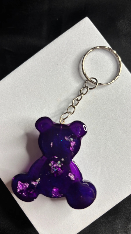 🧸 Ourson en Résine Époxy – Fait Main