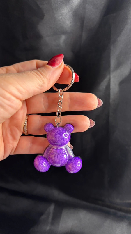 🧸 Ourson en Résine Époxy – Fait Main