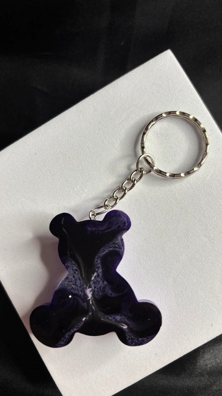 🧸 Ourson en Résine Époxy – Fait Main