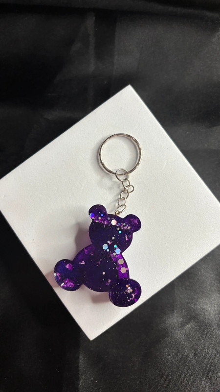 🧸 Ourson en Résine Époxy – Fait Main