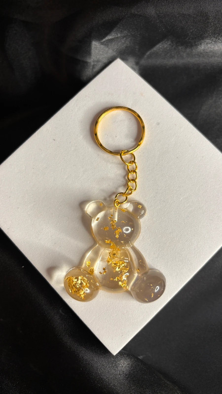 🧸 Ourson en Résine Époxy – Fait Main