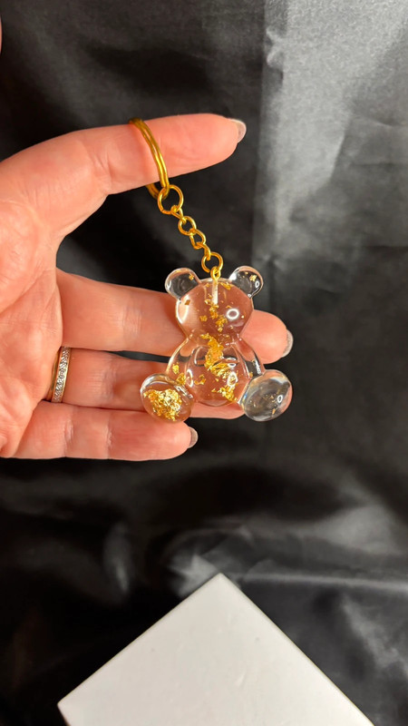 🧸 Ourson en Résine Époxy – Fait Main