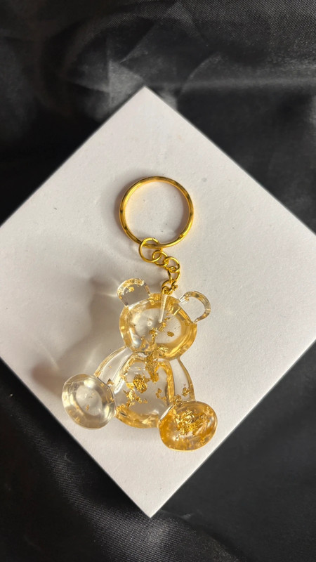 🧸 Ourson en Résine Époxy – Fait Main