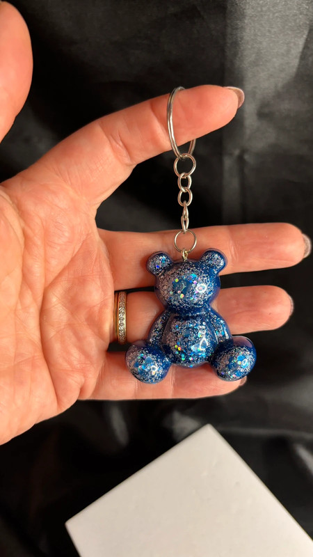 🧸 Ourson en Résine Époxy – Fait Main