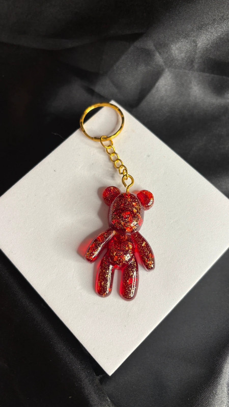 🧸 Ourson en Résine Époxy – Fait Main