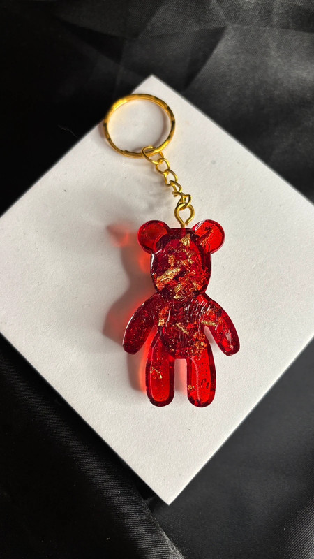 🧸 Ourson en Résine Époxy – Fait Main