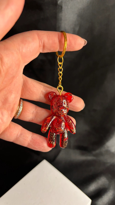 🧸 Ourson en Résine Époxy – Fait Main