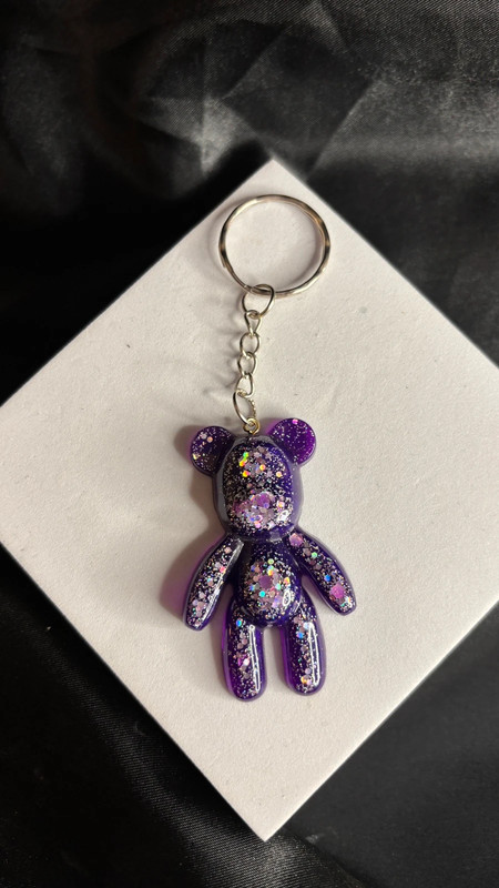 🧸 Ourson en Résine Époxy – Fait Main