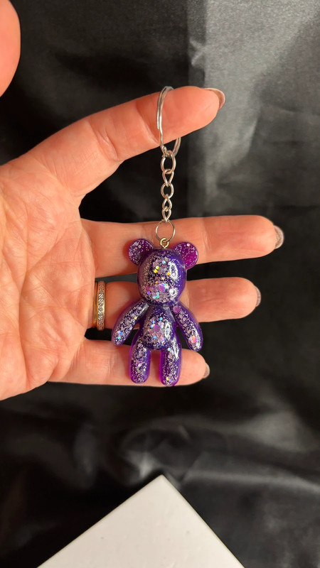 🧸 Ourson en Résine Époxy – Fait Main