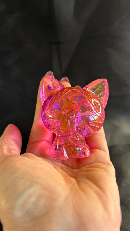 Chat en résine époxy – Fait main