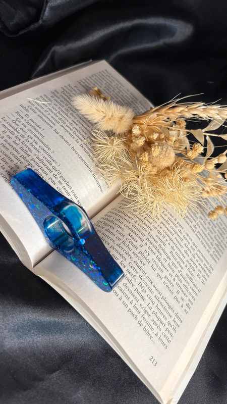 📖 Bague de Lecture en Résine Époxy – Fait Main