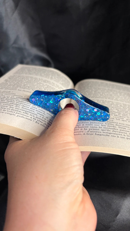 📖 Bague de Lecture en Résine Époxy – Fait Main