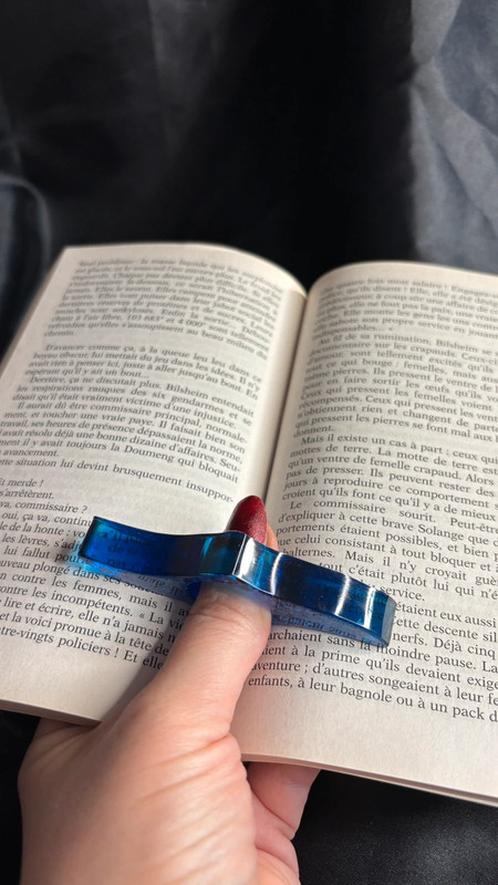 📖 Bague de Lecture en Résine Époxy – Fait Main