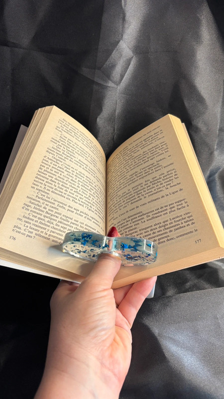 📖 Bague de Lecture en Résine Époxy – Fait Main