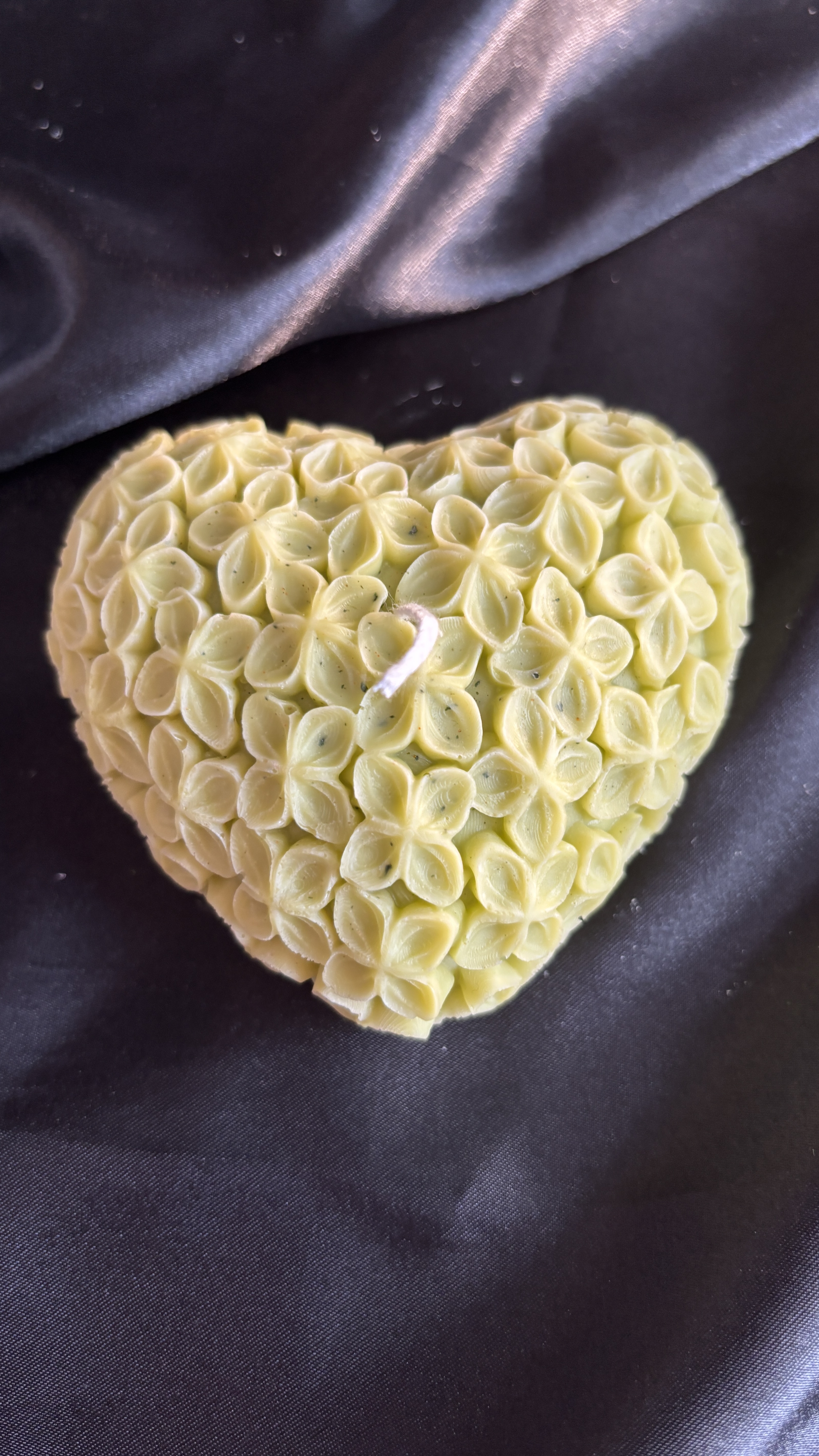 Bougie Florale Cœur