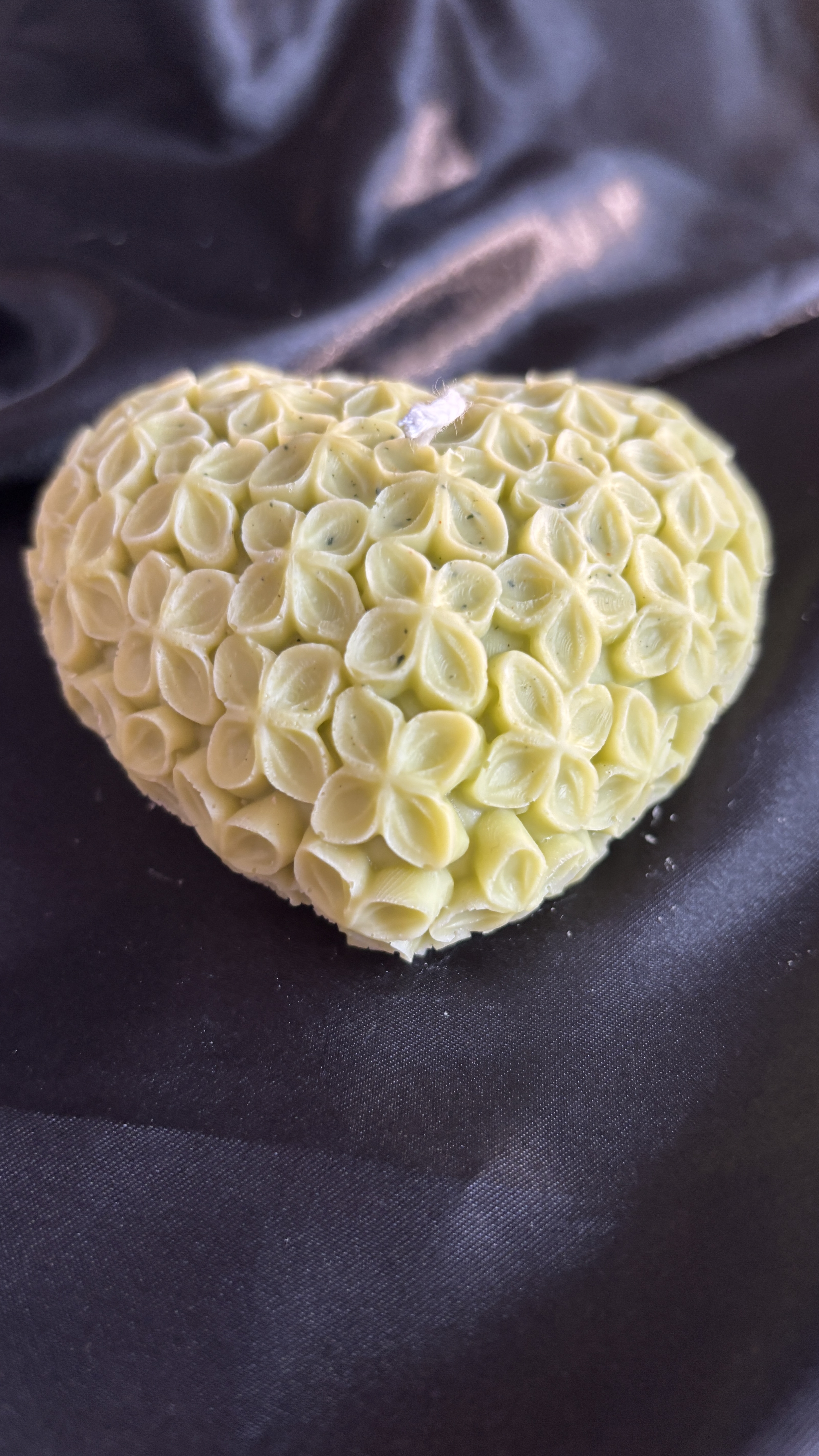 Bougie Florale Cœur