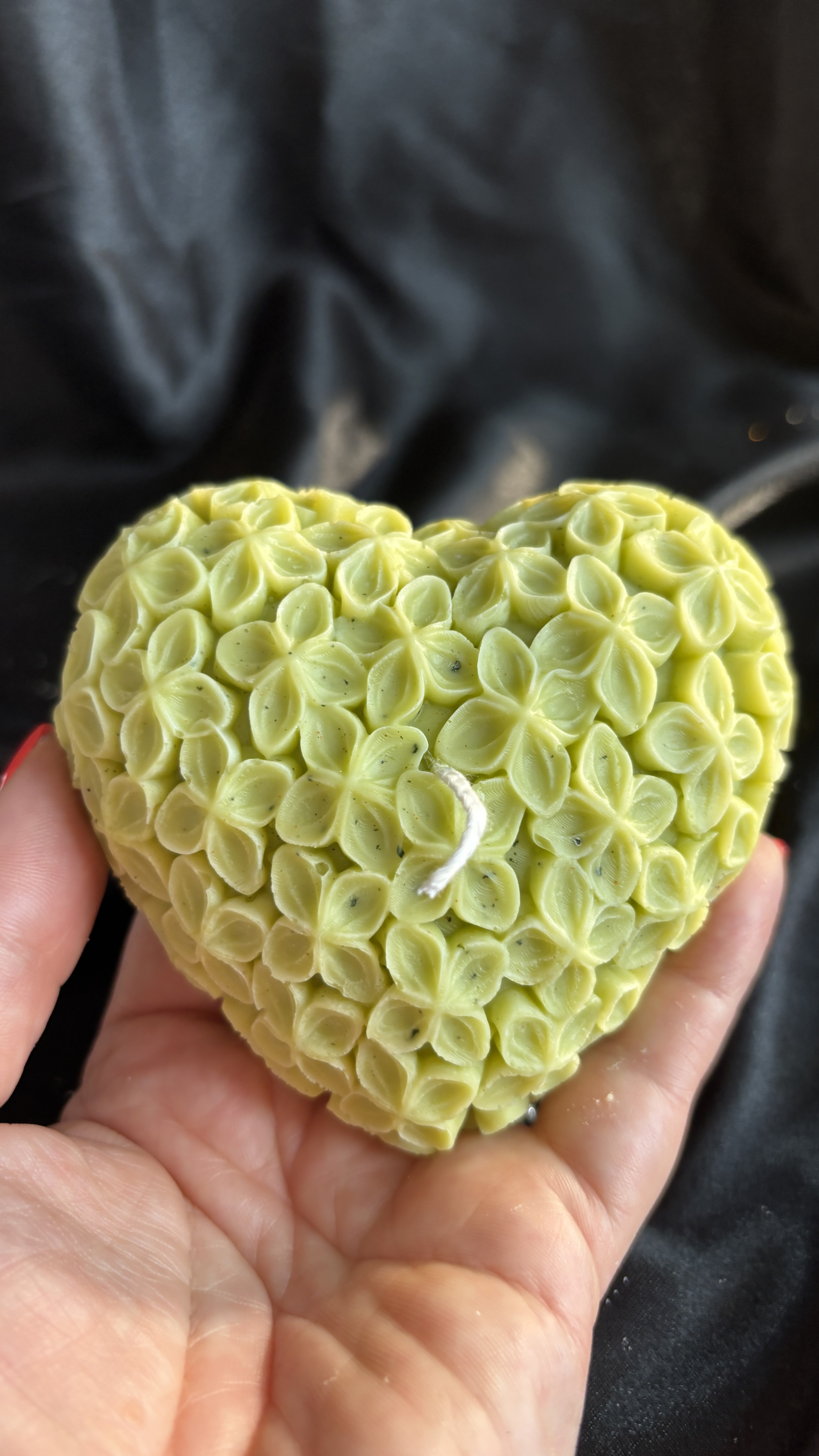 Bougie Florale Cœur