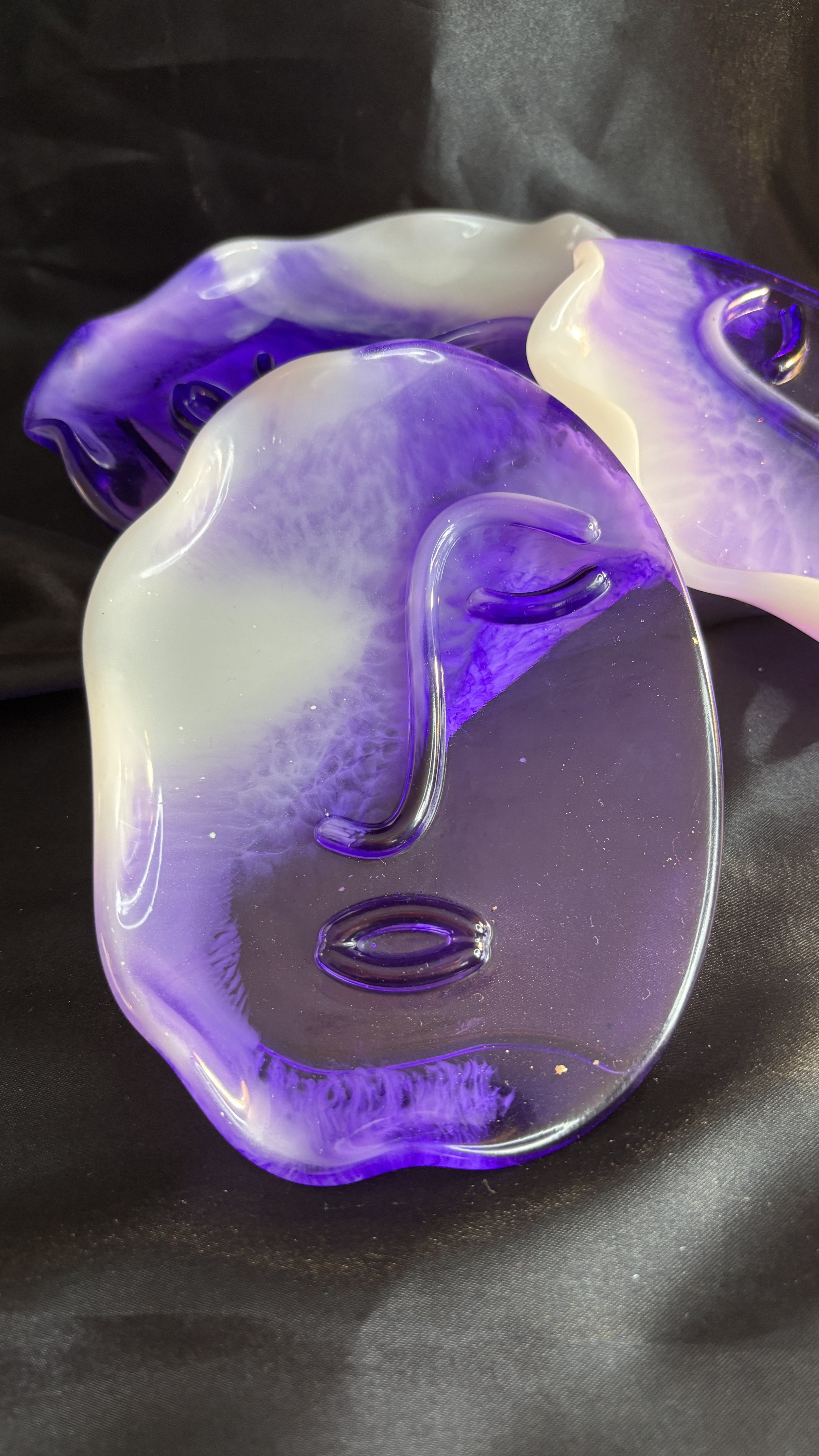 🗿 Vide-poche décoratif – Forme de visage artistique