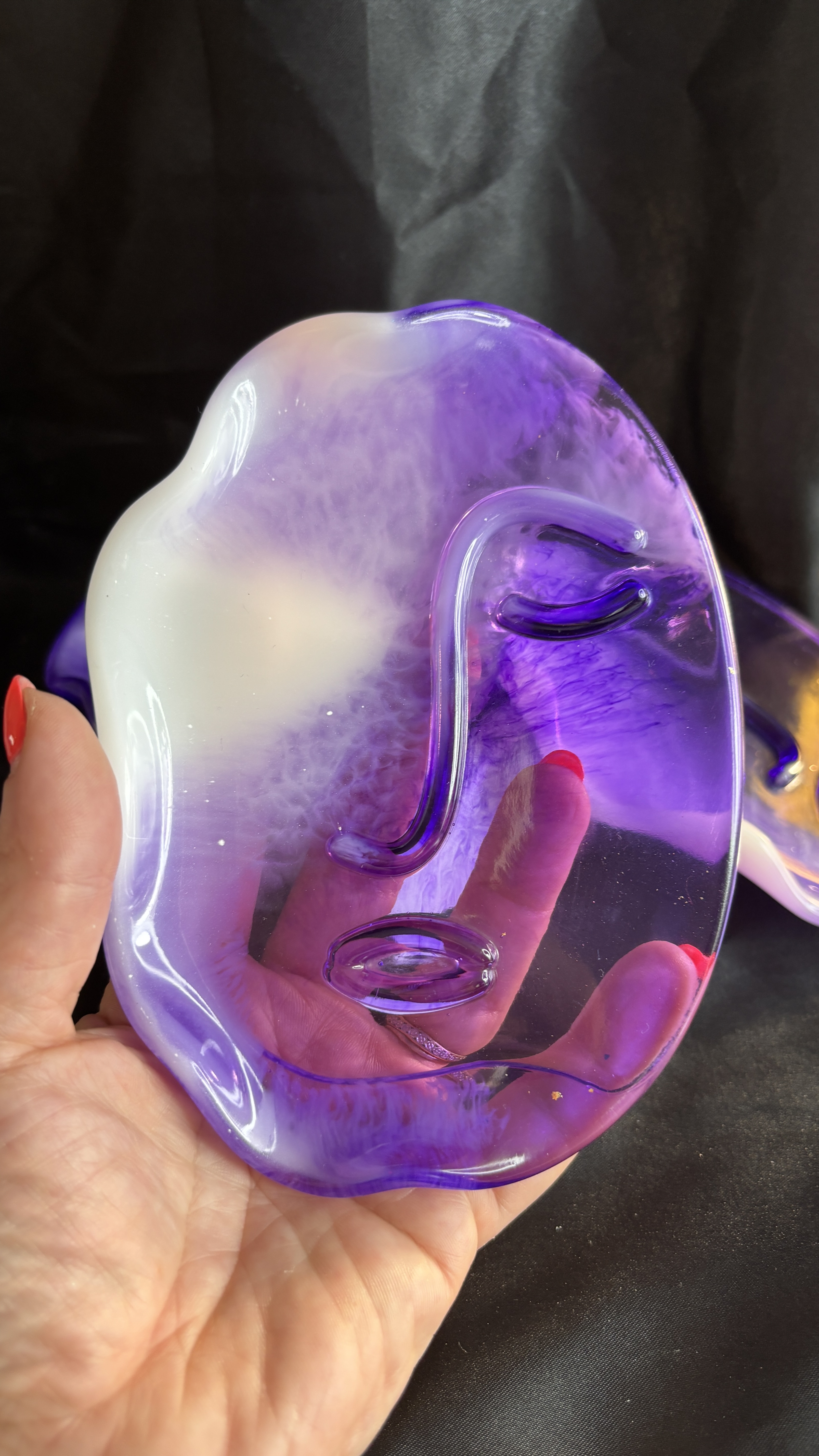 🗿 Vide-poche décoratif – Forme de visage artistique