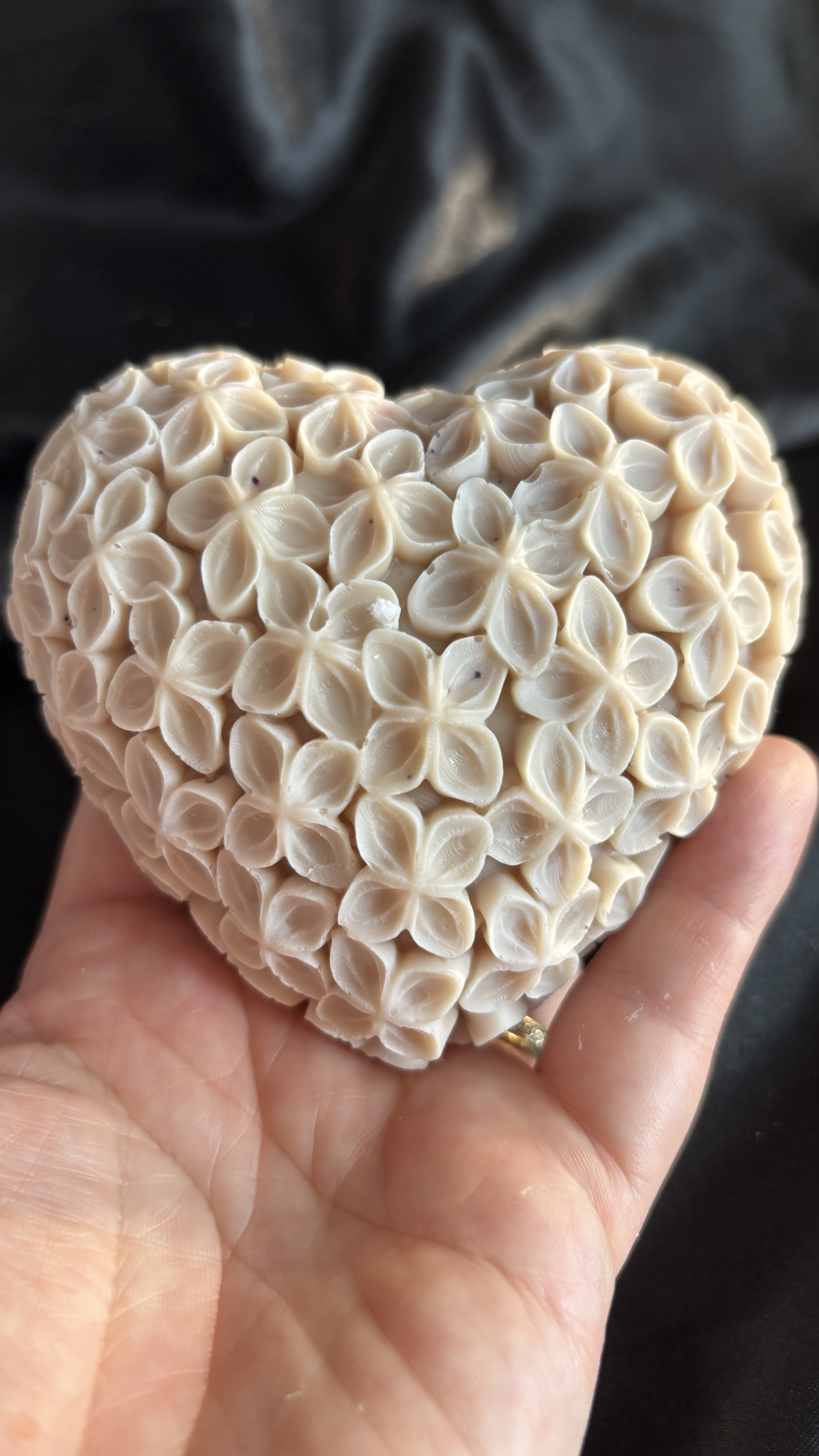 Bougie Florale Cœur