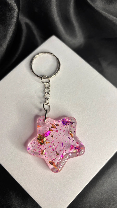 Porte-clé en Résine Époxy – Fait Main
