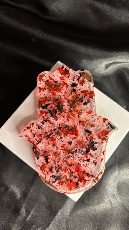 Porte-encens Main de Fatma en résine époxy – Fait main