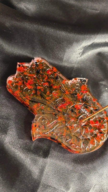 Porte-encens Main de Fatma en résine époxy – Fait main