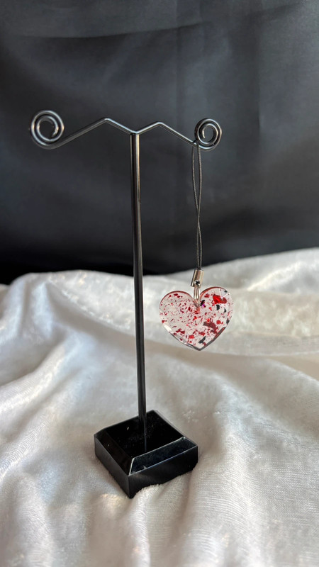 📱 Bijou de téléphone en résine époxy – Fait main