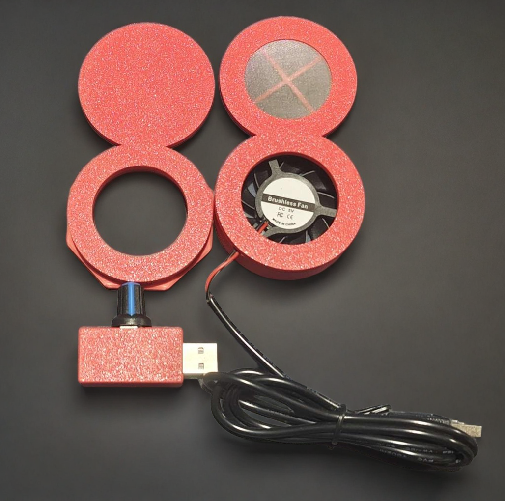 Magnetic vent and Fan feeding port system