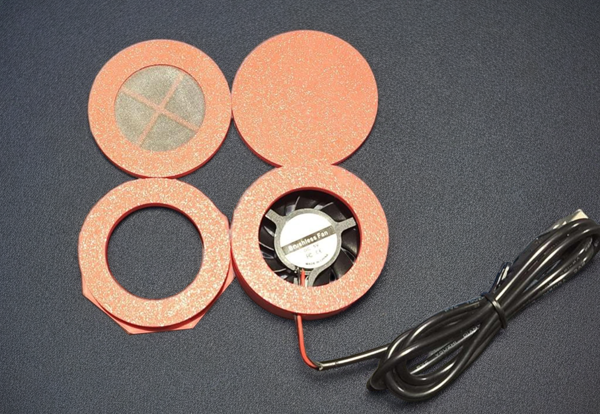 Magnetic vent and Fan feeding port system