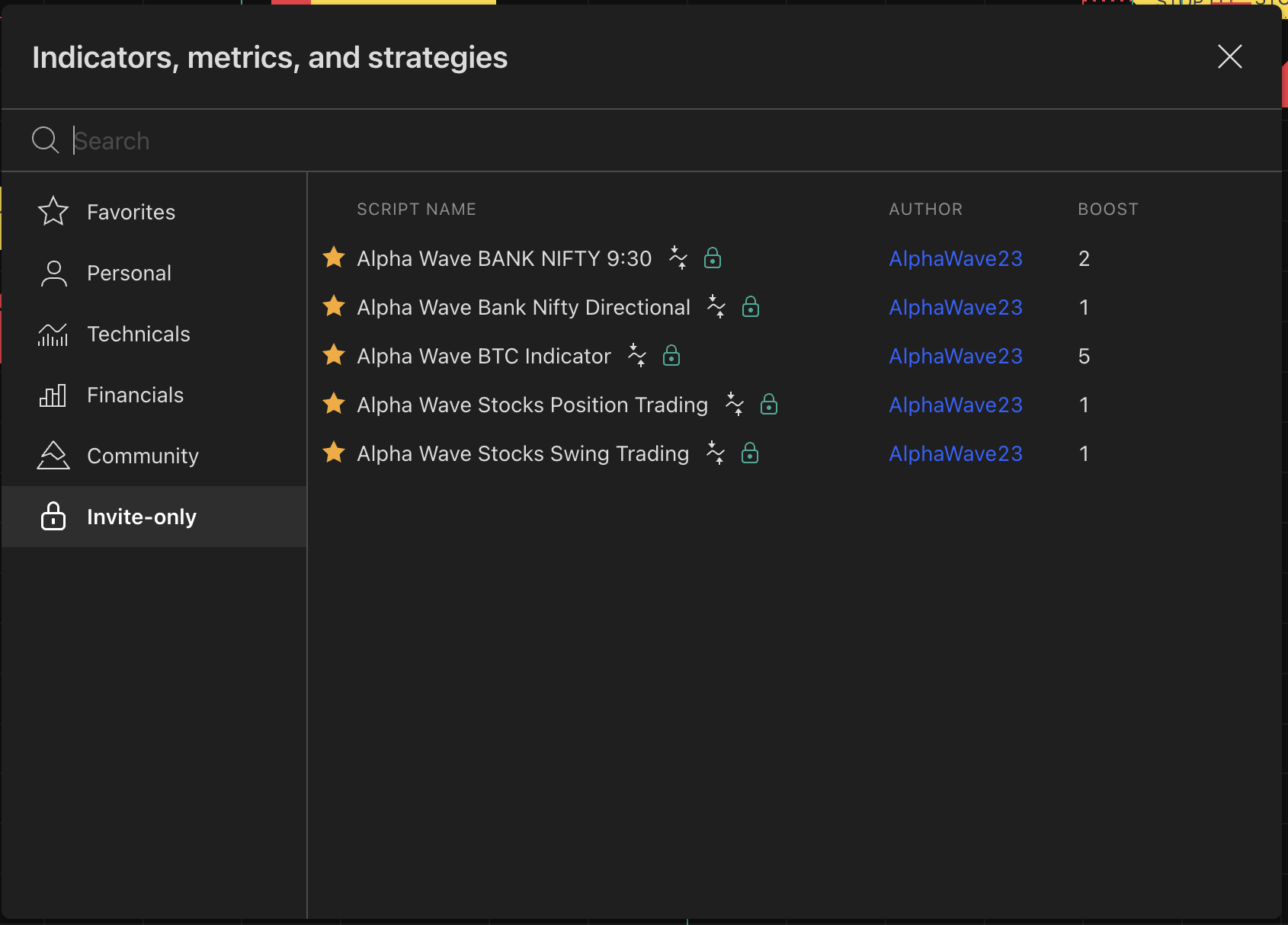 STOCK INDICATOR (1 MONTH)