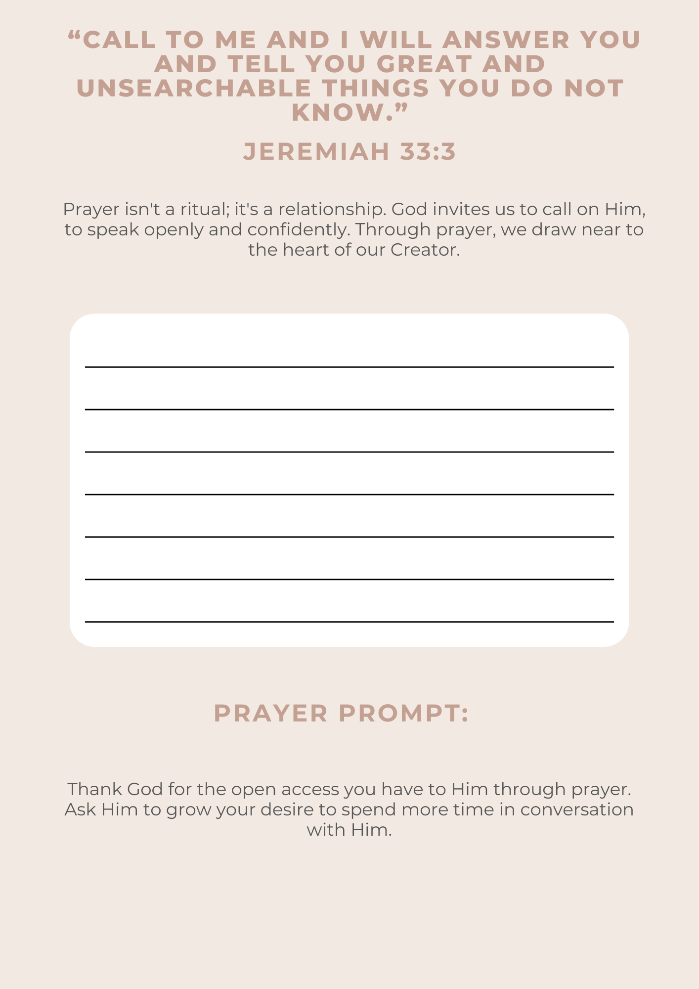 The Power of Prayer: A 7-Day Digital Bible Plan on Strengthening Your Prayer Life