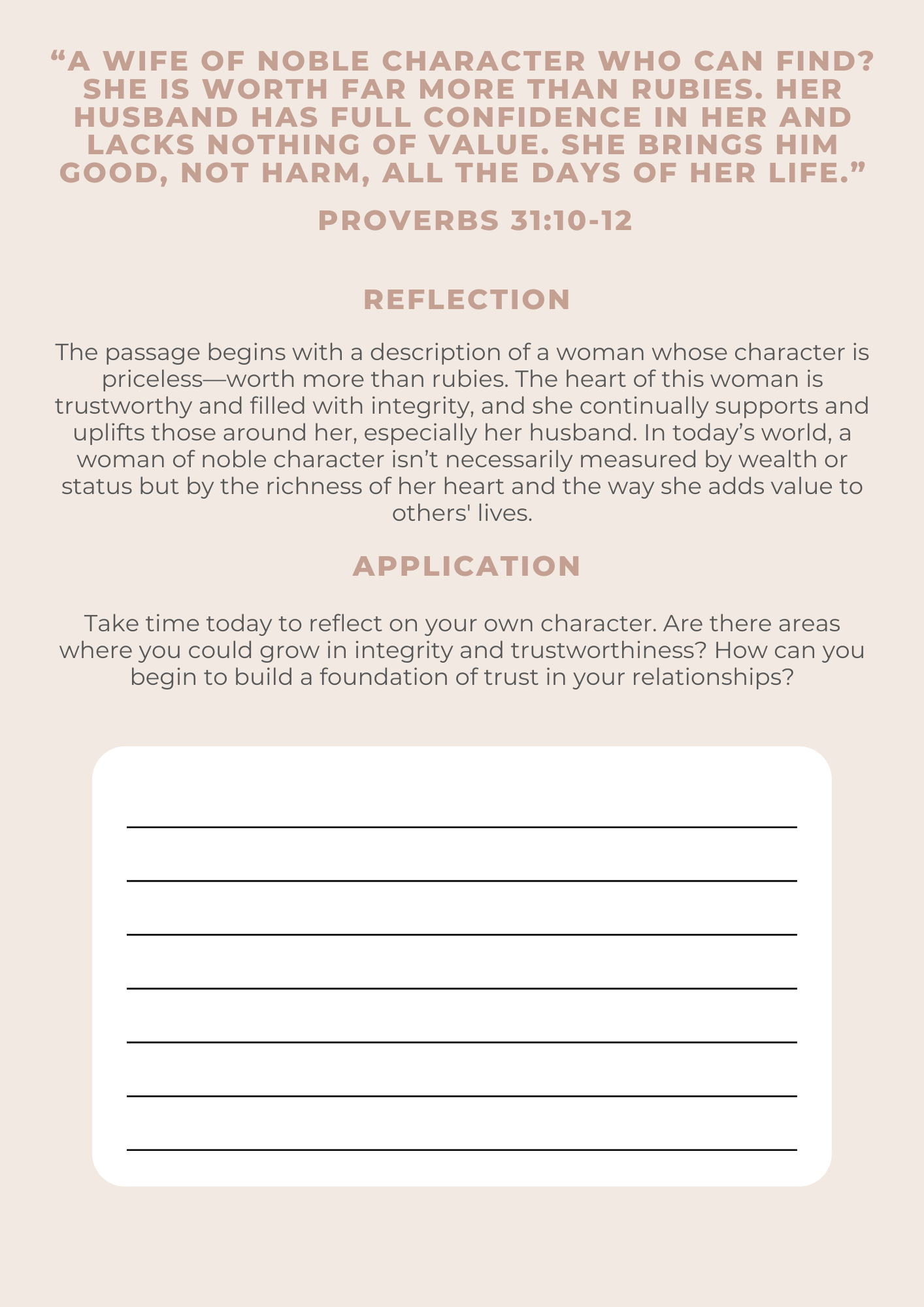 Proverbs 31: A 7-Day Digital Bible Plan for Women