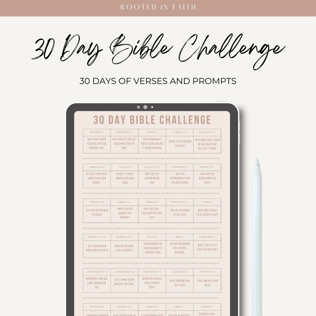 30 Day Bible Challenge Digital Download