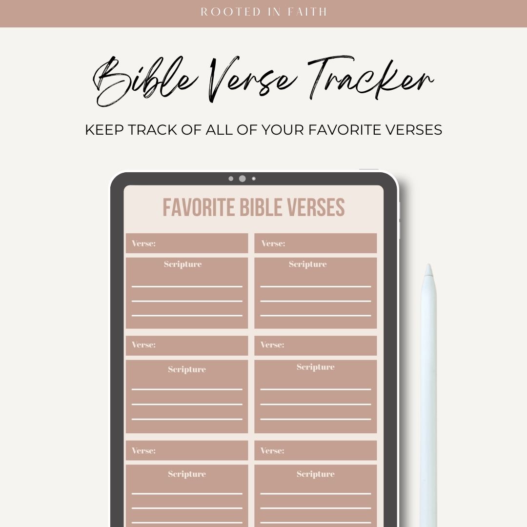 Digital Bible Verse Tracker