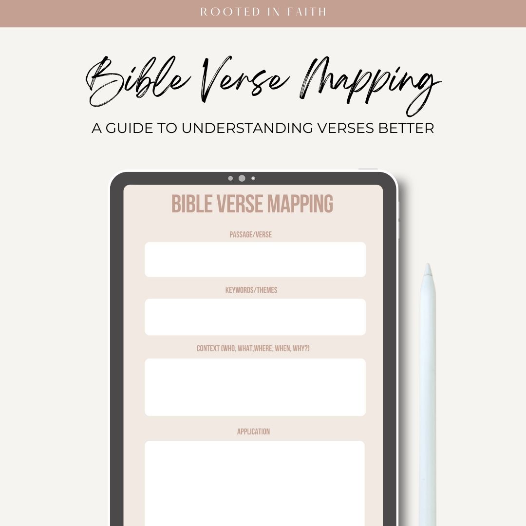 Digital Bible Verse Mapping Worksheet