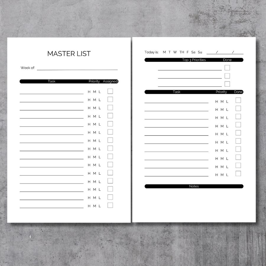 A "To Do" List Notebook