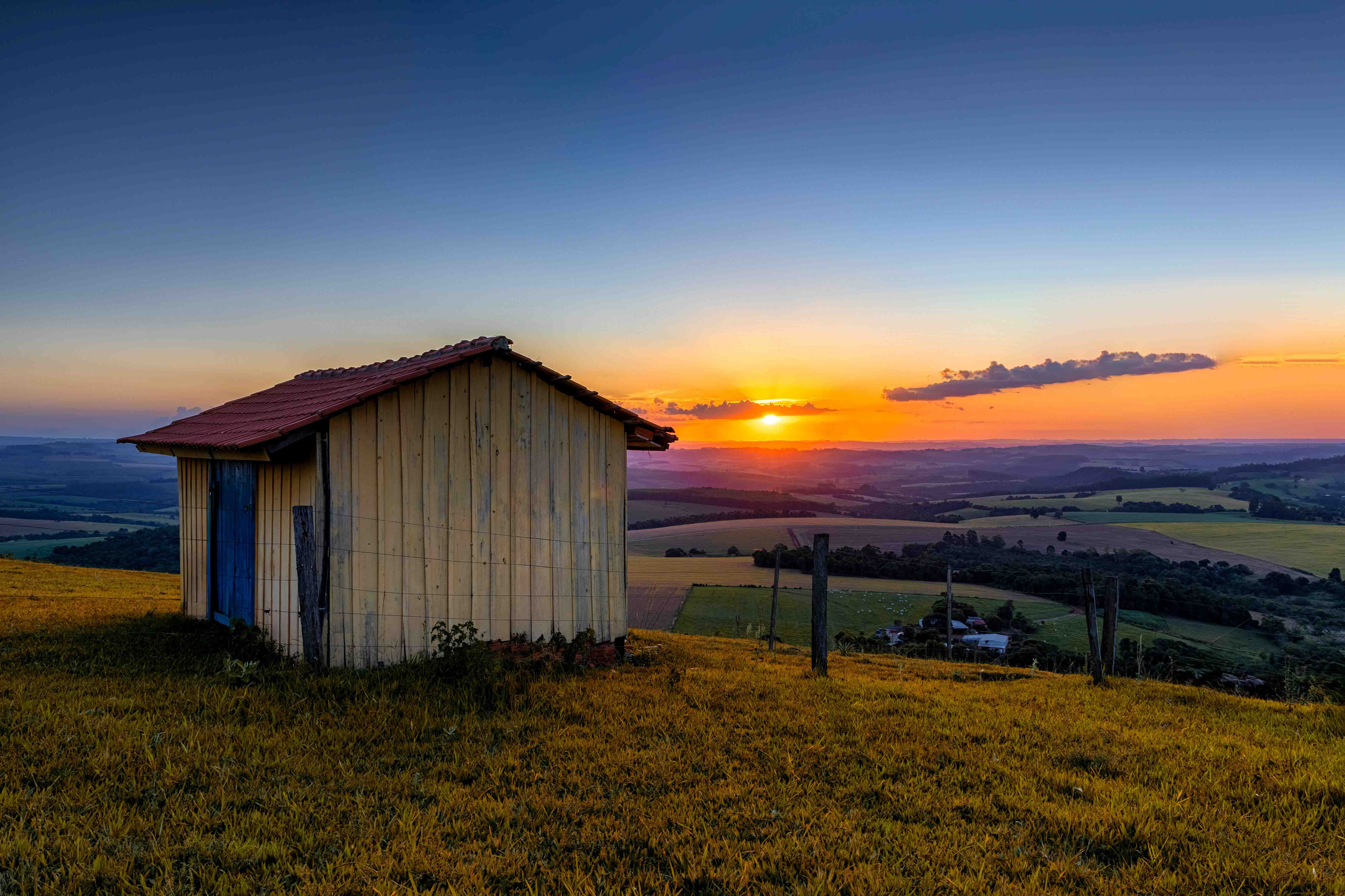 A solitude de uma cabana