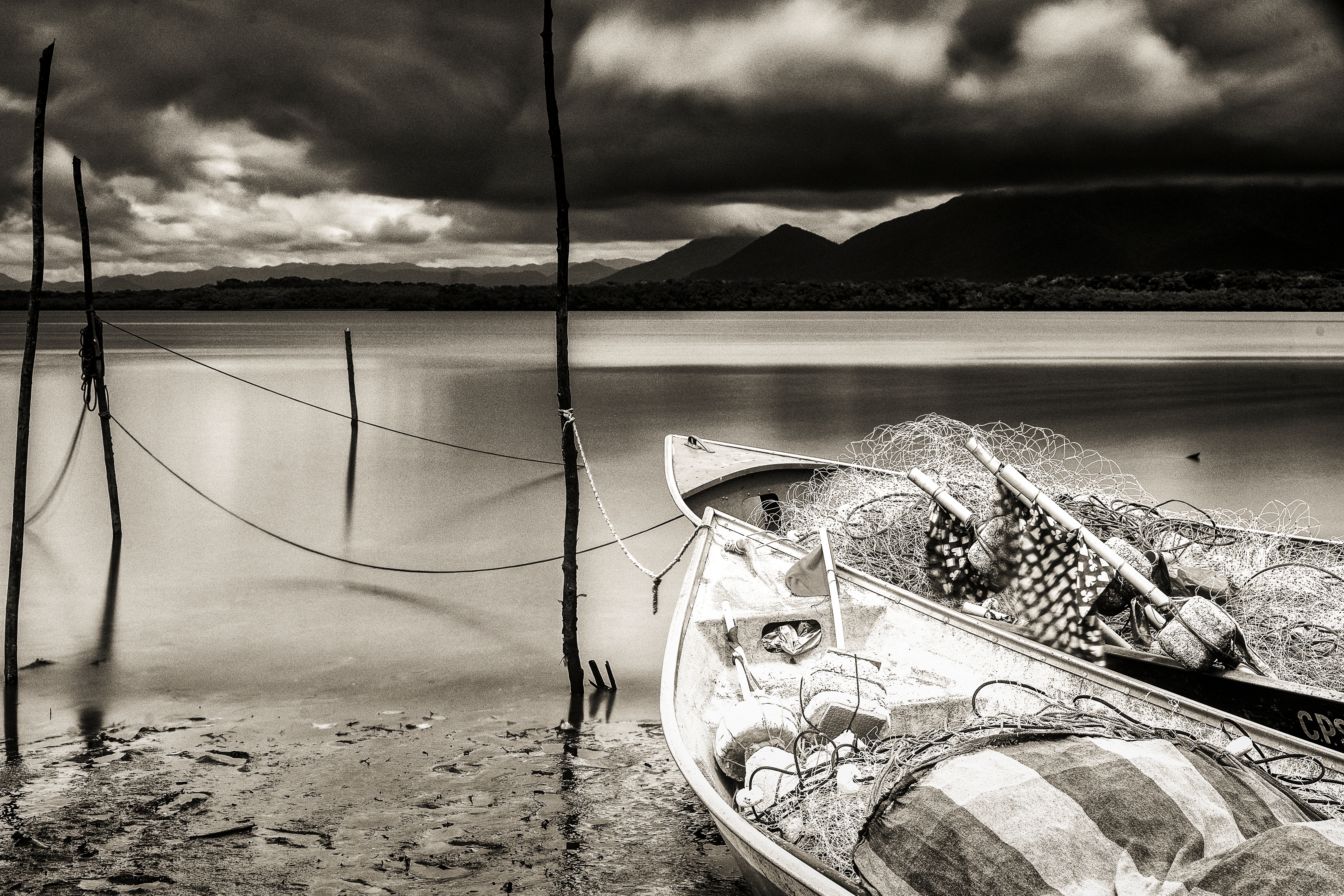 Barco de pesca antigo