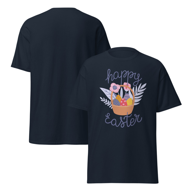 Easter Basket with Eggs Adult Unisex Tee