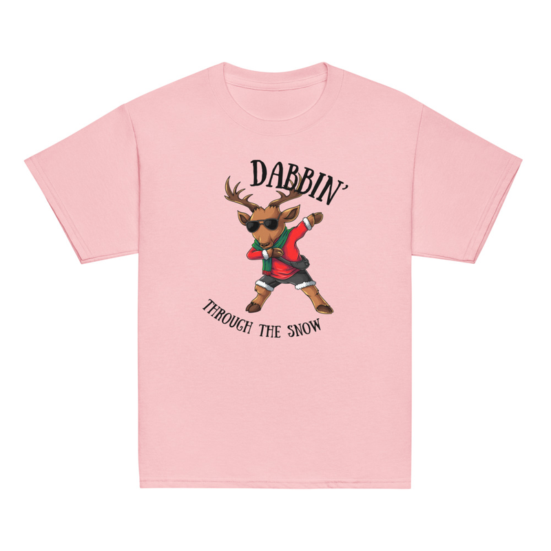 Christmas Dabbin' Through the Snow Youth Tee