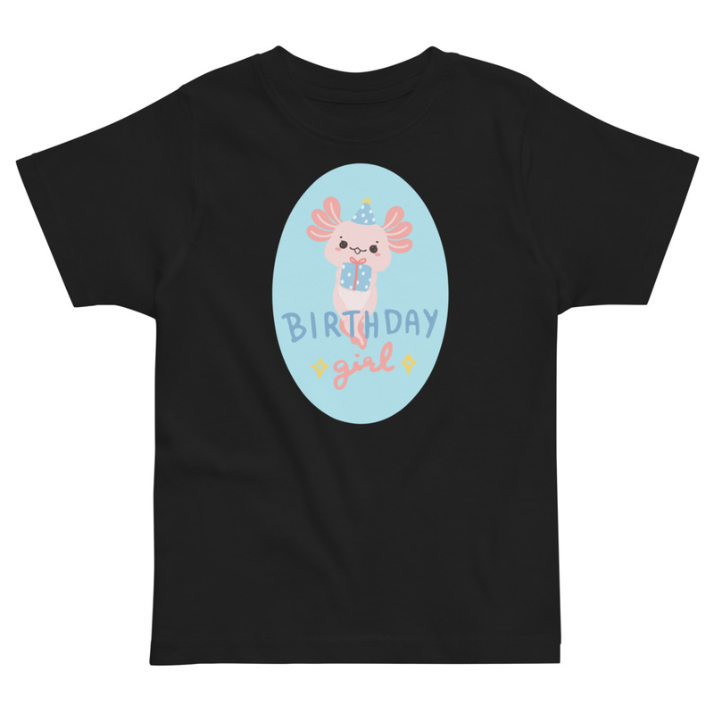 Birthday Girl Axalotl Toddler Tee